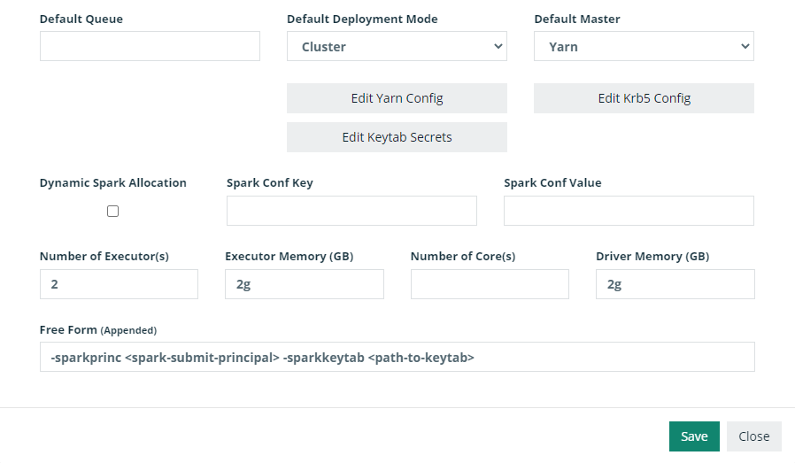 Hadoop freeform appended example with tls enabled